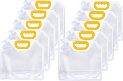 Sarang Plastic Grocery Container  - 2500 ml(Pack of 10, Clear)