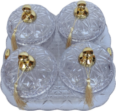 NAYASA Plastic Cookie Jar  - 1000 ml(White)