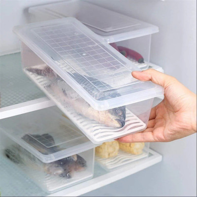 Polyhomes Plastic Fridge Container  - 1500 ml(Pack of 5, White)