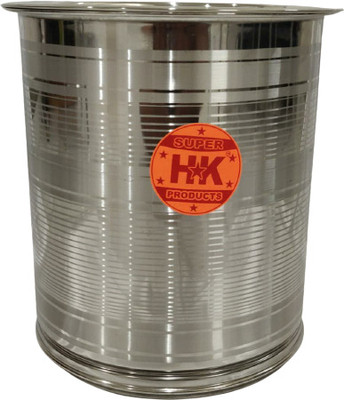 Super HK Steel Grocery Container  - 10 L(Silver)
