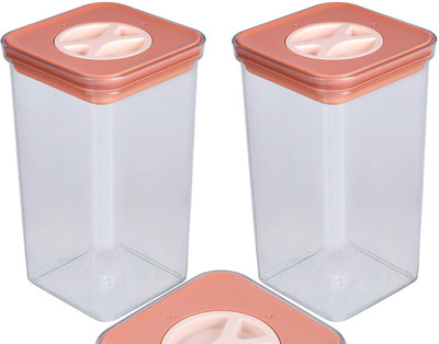 Jaxhom Plastic Utility Container  - 2100 ml(Pack of 2, Orange)