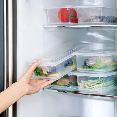 Ecodex Plastic Fridge Container  - 1500 ml(Pack of 6, Clear)