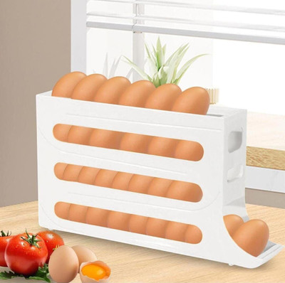 GoldPaddy Plastic Egg Container  - 2.5 dozen(White)