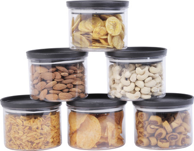 divolife Plastic Grocery Container  - 500 ml(Pack of 6, White)