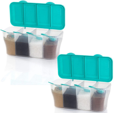 FINWARE Plastic Utility Container  - 1950 ml(Pack of 2, Light Green)