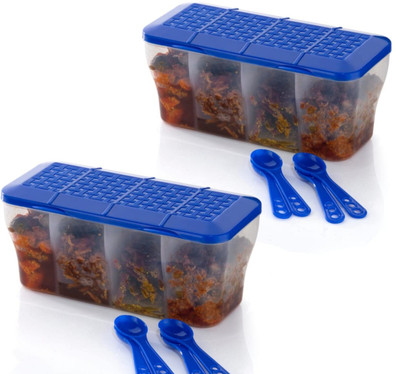 BELLMOND Plastic Grocery Container  - 1800 ml(Pack of 2, Blue)