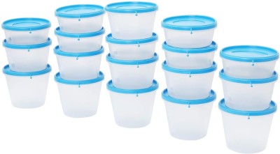 Cutting EDGE Plastic Grocery Container  - 500 ml, 750 ml, 1 L(Pack of 18, Blue)