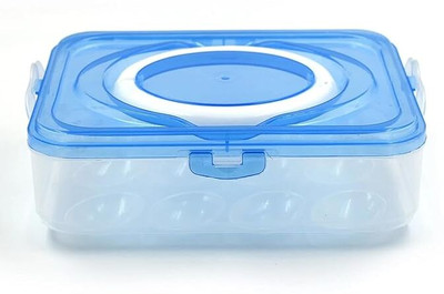 meelana Plastic Egg Container  - 1 dozen(Multicolor)
