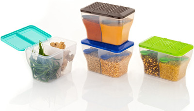 Raghunandan Plastic Utility Container  - 2000 ml(Pack of 4, Multicolor)