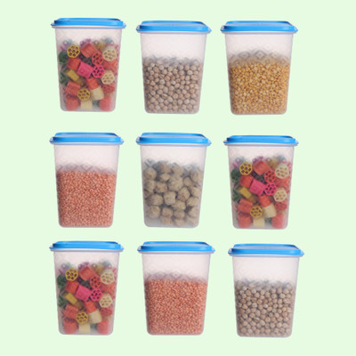 Loknath Plastic Utility Container  - 1000 ml(Pack of 9, Blue)