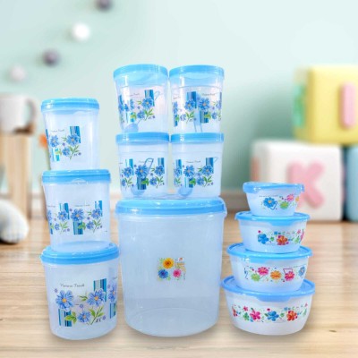 ssk polymers Plastic Grocery Container  - 10000 ml(Pack of 12, Blue, Pink, Red)