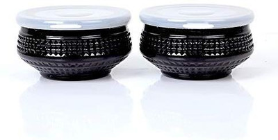 ORENAME Glass Grocery Container  - 200 ml(Black)