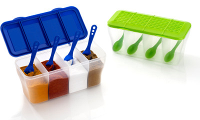 MAGICSPOON Polypropylene Utility Container  - 1800 ml(Pack of 2, Blue, Green)