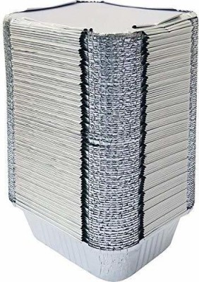 Opti Plus Aluminium Utility Container  - 750 ml(Pack of 100, Silver)