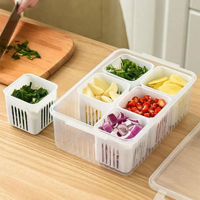 KlikNest Plastic Fridge Container  - 2200 ml(White)