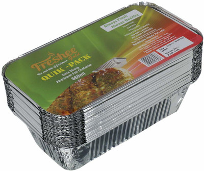 KRUM Aluminium Utility Container  - 660 ml(Pack of 50, Multicolor)