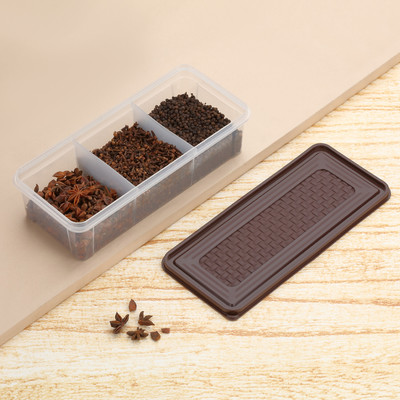 Raghuandan Plastic Fridge Container  - 1500 ml(Brown)