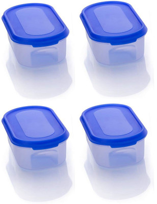 ZENOVIA Plastic Grocery Container  - 500 ml(Pack of 4, Blue)