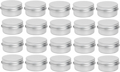 JARBAZAAR Iron Utility Container  - 15 ml(Pack of 20, Silver)