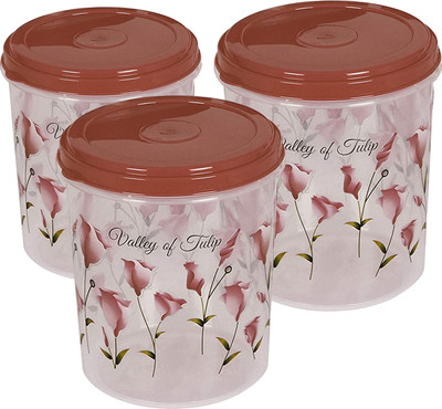 KUBER INDUSTRIES Plastic Utility Container  - 10 L(Pack of 3, Brown)