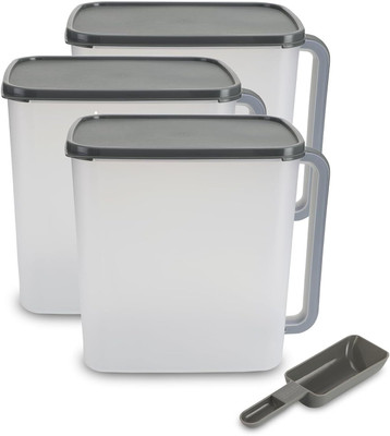 AK HUB Plastic Grocery Container  - 9000 ml(Pack of 3, Transparent)