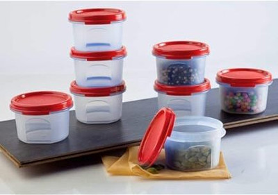 TUPPERWARE Plastic Utility Container  - 220 ml(Pack of 8, Transparent)