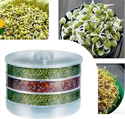 MINAG Plastic Sprout Maker  - 2500 ml(White)