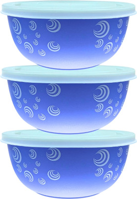 BOWLMAN Steel, Plastic Utility Container  - 450 ml(Pack of 3, Blue, White)