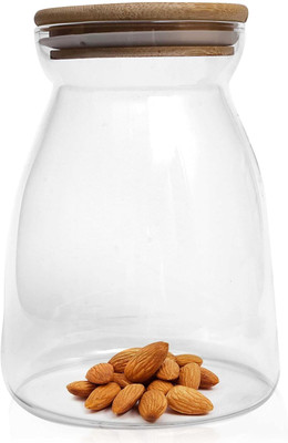 Pure Source India Glass Cookie Jar  - 1000 ml(Clear)