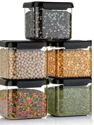 SKYLIFE Plastic Grocery Container  - 500 ml(Pack of 6, Clear)