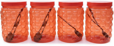 FLEXO Plastic Utility Container  - 1500 ml(Pack of 4, Red)