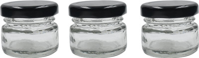 Newgen Glass Grocery Container  - 30 g(Pack of 3, White)