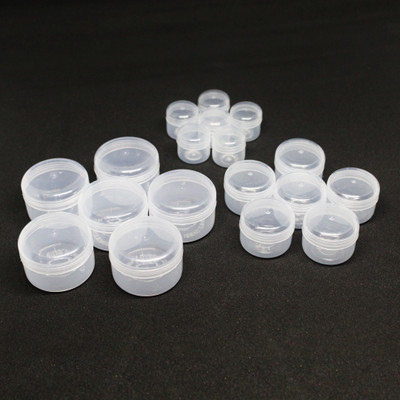 nsb herbals Plastic Utility Container  - 5 ml, 10 ml, 20 ml(Pack of 18, Clear)