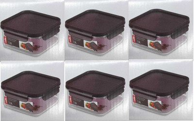 cello Plastic Utility Container  - 1000 ml(Pack of 6, Grey)