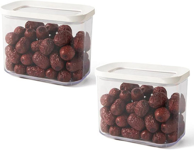 Krusan Plastic Utility Container  - 1000 ml(Pack of 2, Clear)