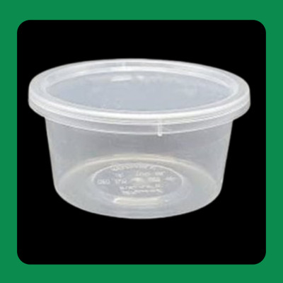 chromexpress Plastic Grocery Container  - 100 ml(Pack of 100, Clear)
