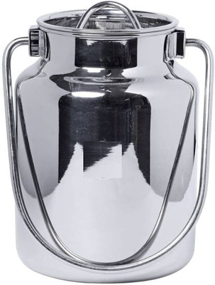 MOHIT STORE Steel Milk Container  - 1000 ml(Silver)