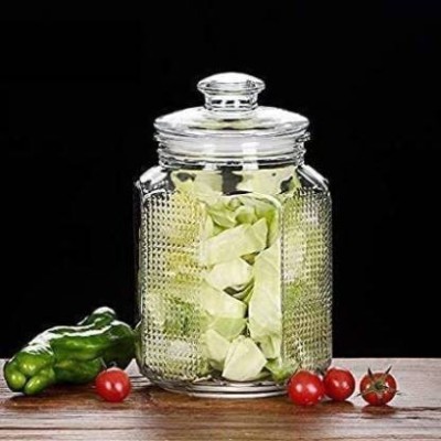 GOOD TO GREAT CREATION Glass Grocery Container  - 2300 ml(Clear)