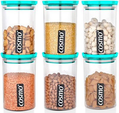 COSMO Plastic Grocery Container  - 900 ml(Pack of 6, Blue)