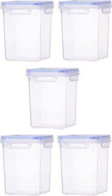 AK HUB Plastic Grocery Container  - 750 ml(Pack of 5, White)