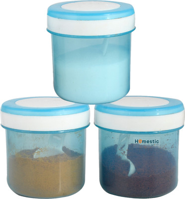 HOMESTIC by Kuber Industries Plastic Utility Container  - 1100 ml(Pack of 3, Blue)