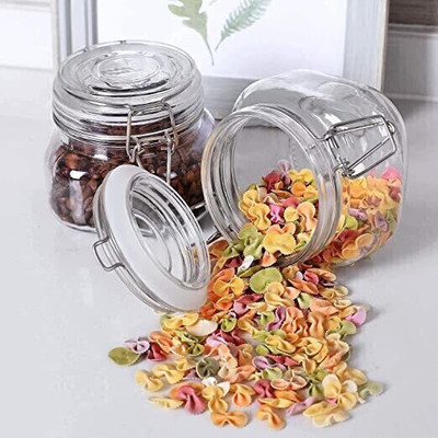 Avresta Glass Cookie Jar  - 750 ml(Pack of 2, Clear)