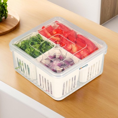 HOMESTIC Plastic Fridge Container  - 4 L(Clear)