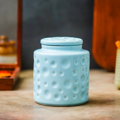 The Transit Story Ceramic Utility Container  - 1000 ml(Blue)