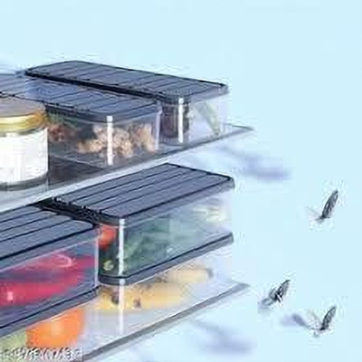 Alvinos Plastic Fridge Container  - 1200 L(Pack of 6, Grey)