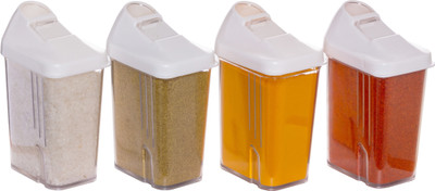 ACTIONWARE Polypropylene Grocery Container  - 250 ml(Pack of 4, White)