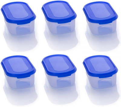 InEffable Plastic Grocery Container  - 500 ml(Pack of 6, Blue)