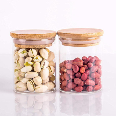 Coozico Glass Grocery Container  - 270 ml(Pack of 2, Clear)