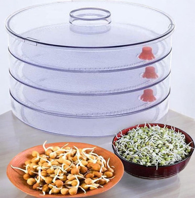 Keskriiva Plastic Sprout Maker  - 1000 ml(White)