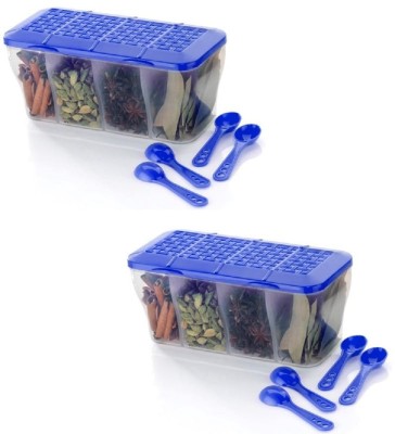 Vittamix Plastic Utility Container  - 1100 ml(Pack of 2, Blue)